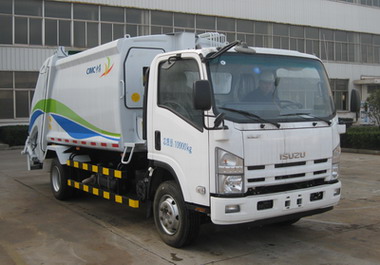 组图：青岛中集环境保护设备庆铃五十铃700P压缩式垃圾车图片