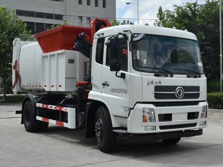 上海龙澄专用车SQN5180ZZZ型东风天锦自装卸式垃圾车