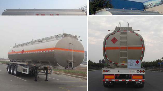 CLY9401GRYP型铝合金易燃液体罐式运输半挂车图片