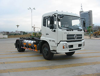 FLM5160ZXXD5NG型东风天锦天然气车厢可卸式垃圾车