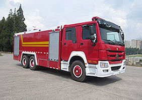 16噸重汽豪沃泡沫消防車|16方重汽豪沃泡沫消防車