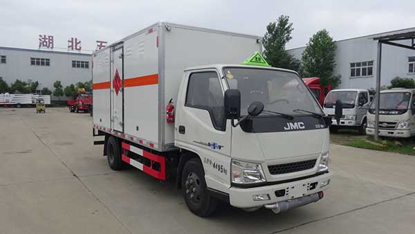 HCQ5042XRQJX5型江铃新顺达蓝牌易燃气体厢式运输车