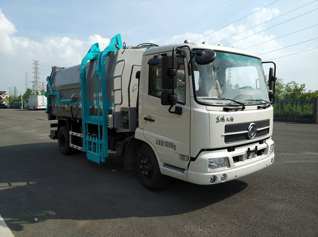 HJK5100ZZZ5DF型东风天锦自装卸式垃圾车