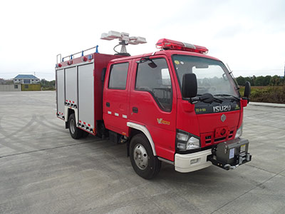 LLX5055TXFQC50/L型庆铃五十铃600P双排器材消防车
