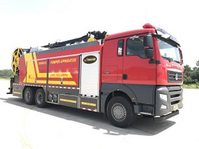 捷达消防25-30万25吨自装卸式消防车