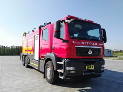 捷达消防5-10万12吨自装卸式消防车