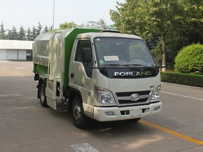 福田3方自装卸式垃圾车的组成部分_大型生活垃圾运输车