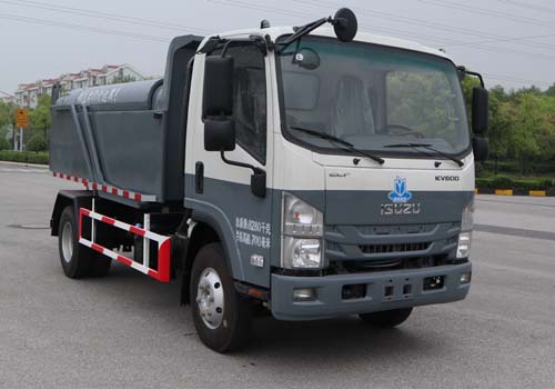 上海沪光客车厂HG5082ZLJ型自卸式垃圾车