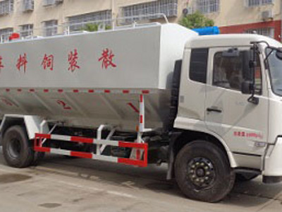 东风天锦（国六）散装饲料运输车 容积17.93方图片