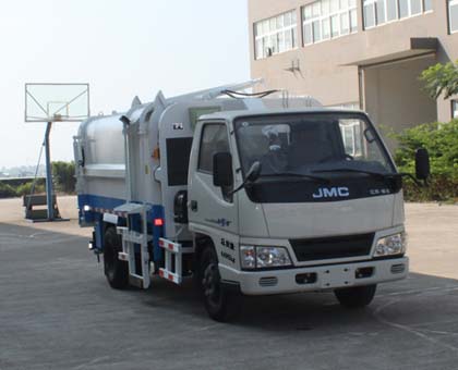 RYD5043ZZZE5型江铃新顺达蓝牌自装卸式垃圾车