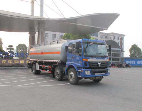 国五欧曼小三轴20吨运油车图片