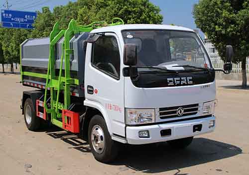 YM5070ZZZE6型东风多利卡国六自装卸式垃圾车