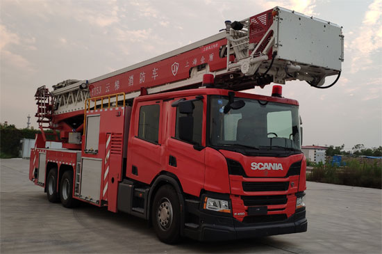 上海金盾特种车辆装备JDX5300JXFYT53型云梯消防车