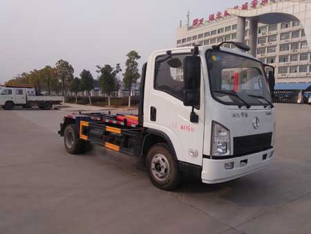 CLQ5040ZZZ5SX型陕汽轩德蓝牌自装卸式垃圾车