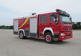 湖北省消防器材厂HXF5200GXFSG80/HW型水罐消防车
