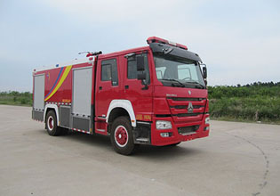湖北省消防器材厂HXF5200GXFPM80/HW型泡沫消防车