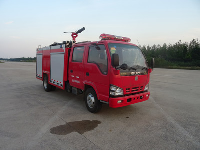 LLX5075GXFPM20/L型庆铃五十铃600P双排泡沫消防车