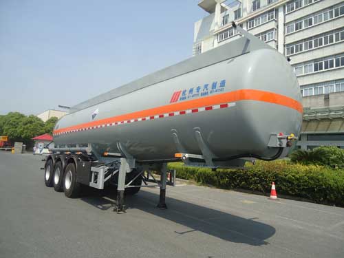 杭州专用汽车HZZ9406GFW型腐蚀性物品罐式运输半挂车