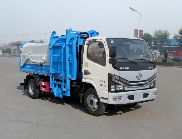 HNY5040ZZZE6型东风多利卡国六自装卸式垃圾车