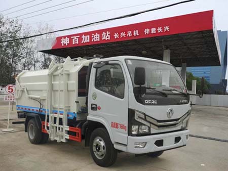 AAA5075ZZZE6型东风多利卡国六自装卸式垃圾车