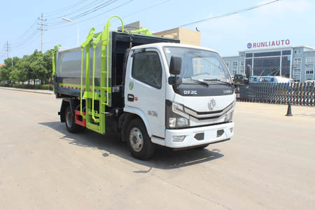 SCS5070ZZZEQ6型东风多利卡国六自装卸式垃圾车