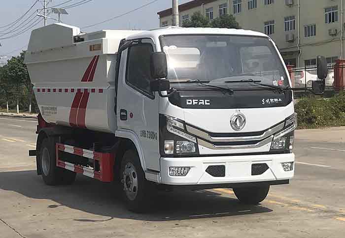 HDW5072ZZZE6型东风多利卡国六自装卸式垃圾车