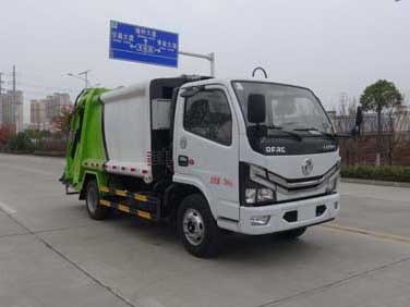 HCQ5075ZYSE6型东风多利卡国六压缩式垃圾车