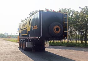 河南高远公路养护设备HGY9400TFC型超粘纤维封层半挂车