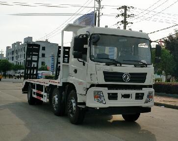 DLQ5250TPBJG5型东风专底D3小三轴25吨平板运输车