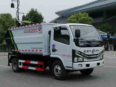 CLW5078ZZZ6型东风多利卡国六自装卸式垃圾车