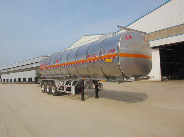 HHT9408GRYB型铝合金易燃液体罐式运输半挂车