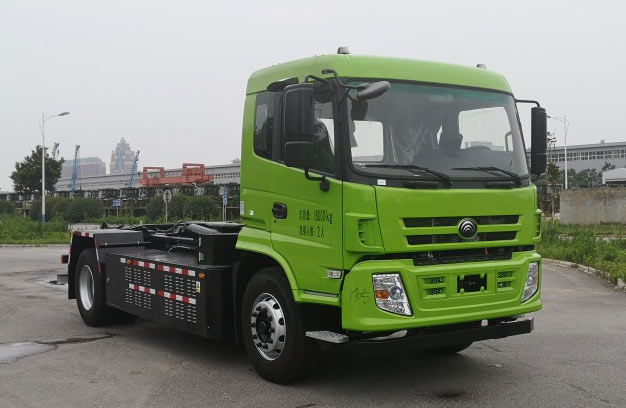 组图：郑州宇通重工纯电动车厢可卸式垃圾车图片