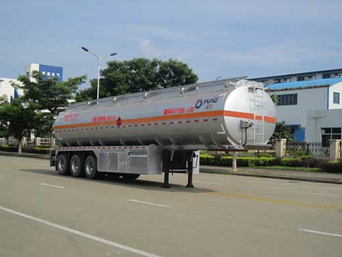组图：重汽柳州运力专用汽车铝合金运油半挂车图片