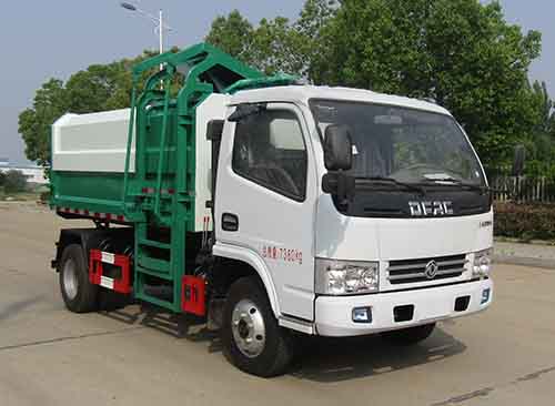 HLW5073ZZZ6EQ型东风多利卡国六自装卸式垃圾车