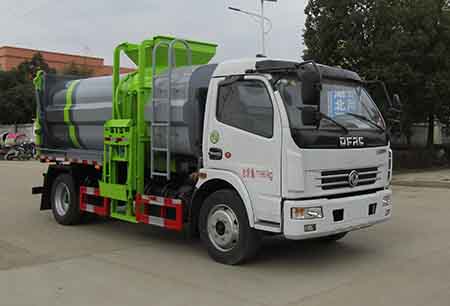 HLW5120ZZZ6EQ型东风多利卡国六3800自装卸式垃圾车