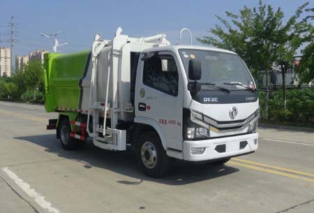 HCQ5048ZZZEQ6型东风多利卡国六自装卸式垃圾车