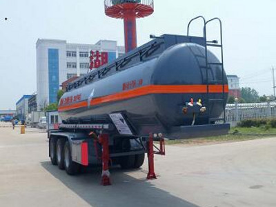中汽力威牌HLW9400GFWB型腐蚀性物品罐式运输半挂车