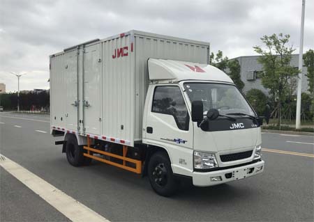 JX5044XXYXGR2型江铃新顺达蓝牌厢式运输车