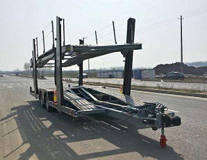 吉林市济源特种车辆JKS9161TCL型中置轴车辆运输挂车