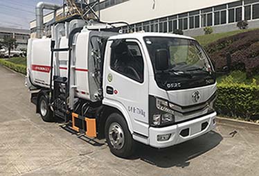 FLM5070ZZZDG6型东风多利卡国六自装卸式垃圾车