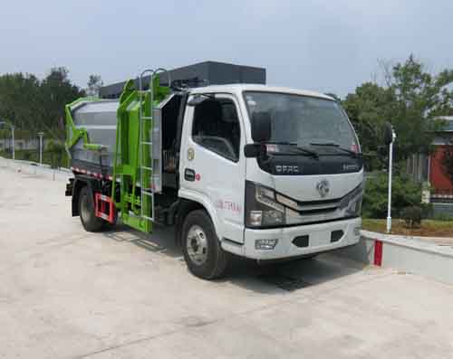 CCG5073ZZZE6型东风多利卡国六自装卸式垃圾车
