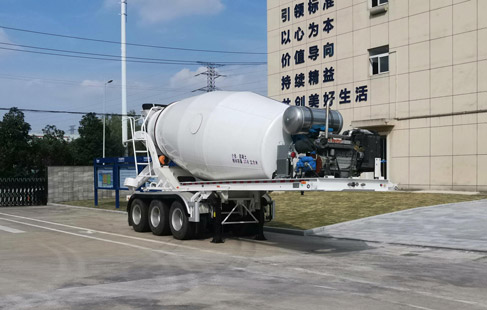 芜湖中集瑞江汽车WL9403GJB型混凝土搅拌运输半挂车