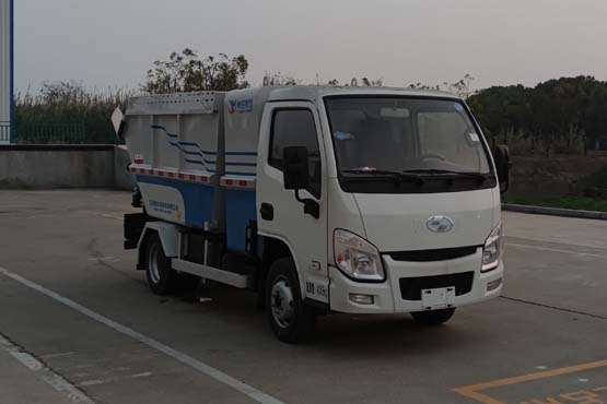 江苏悦达专用车YD5049ZZZSHBEV型纯电动自装卸式垃圾车