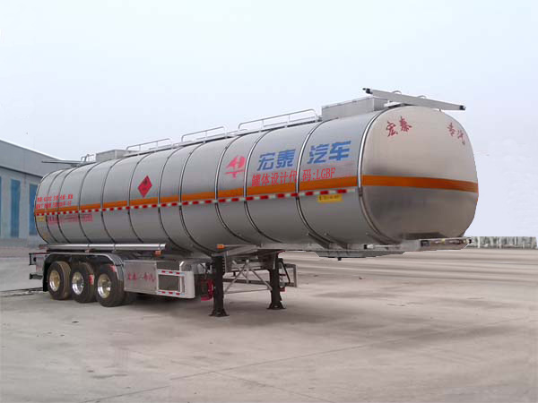 HHT9404GRYA型铝合金易燃液体罐式运输半挂车