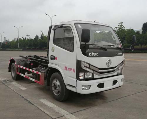 HTW5045ZXXE6型东风多利卡国六车厢可卸式垃圾车