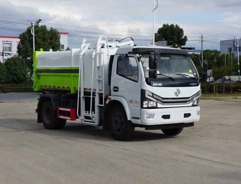 组图：湖北新中绿专用汽车东风多利卡国六3800自装卸式垃圾车图片