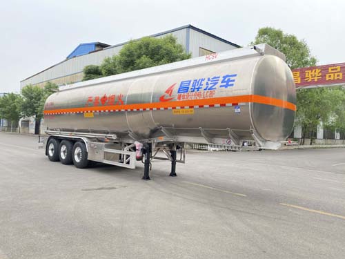河北昌骅专用汽车HCH9406GRYLHJ3型铝合金易燃液体罐式运输半挂车