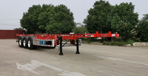 滁州永强汽车YQ9400TWYC2型危险品罐箱骨架运输半挂车