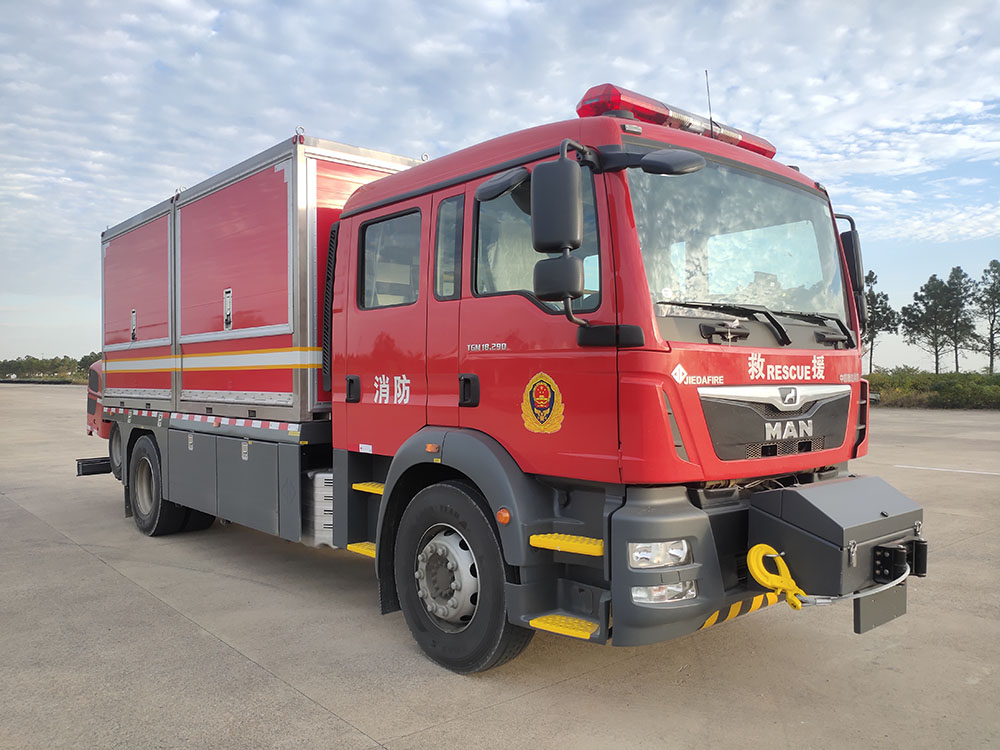 苏州市捷达消防车辆装备SJD5172TXFQC200/MEA型器材消防车
