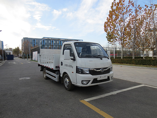 北京华林特装车HLT5040CTYBYEV型纯电动桶装垃圾运输车